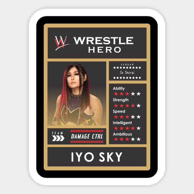 wwe card iyo sky Sticker by Kevindoa